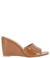 BCBGeneration Giani Patent Wedge Slide Sandals