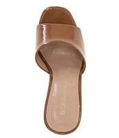 BCBGeneration Giani Patent Wedge Slide Sandals