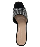 BCBGeneration Giani Rhinestone Embellished Wedge Slide Sandals