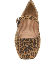 BCBGeneration Harpin Leopard Print Mary Jane Flats