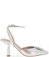 BCBGeneration Ipany Metallic Ornament Ankle Strap Pumps