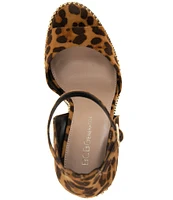 BCBGeneration Jessika Cheetah Print Ball Chain Welt Dress Sandals