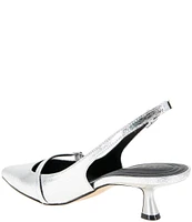 BCBGeneration Kami Metallic Kitten Heel Slingback Pumps