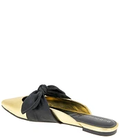 BCBGeneration Kandy Metallic Bow Wrap Flat Mules