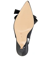 BCBGeneration Kasti-2 Fabric Kitten Heel Rhinestone Bow Pumps