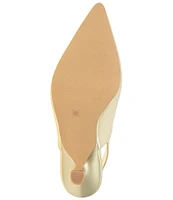 BCBGeneration Kayla Metallic Kitten Heel Slingback Pumps