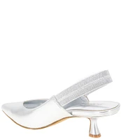 BCBGeneration Kayla Metallic Kitten Heel Slingback Pumps