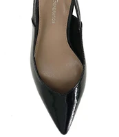 BCBGeneration Kayla Patent Leather Kitten Heel Slingback Pumps