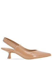 BCBGeneration Kayla Patent Leather Kitten Heel Slingback Pumps