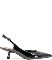 BCBGeneration Kittie-2 Patent Kitten Heel Slingback Pumps