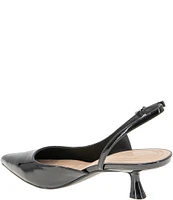 BCBGeneration Kittie-2 Patent Kitten Heel Slingback Pumps