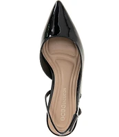 BCBGeneration Kittie-2 Patent Kitten Heel Slingback Pumps