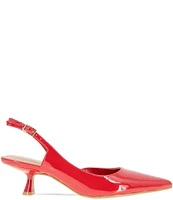 BCBGeneration Kittie-2 Patent Kitten Heel Slingback Pumps