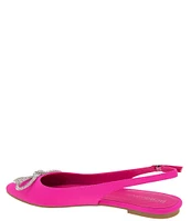 BCBGeneration Kristin Neoprene Crystal Bow Sling Flats