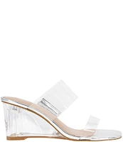 BCBGeneration Lorie Clear Wedge Dress Slides