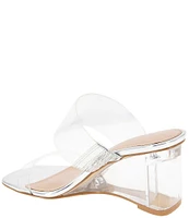 BCBGeneration Lorie Clear Wedge Dress Slides