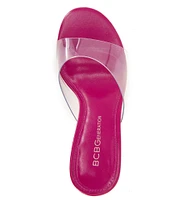 BCBGeneration Martina Clear Vinyl Dress Slides