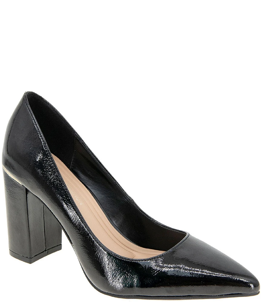 BCBGeneration Midana Patent Block Heel Pumps