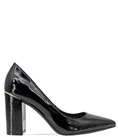 BCBGeneration Midana Patent Block Heel Pumps