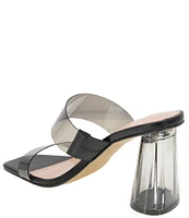 BCBGeneration Parisa Clear Block Heel Slides