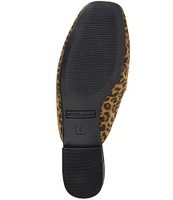 BCBGeneration Pendall Leopard Print Fabric Bit Buckle Mules