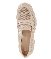 BCBGeneration Rama Mesh Lugged Platform Penny Loafers