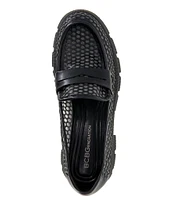 BCBGeneration Rama Mesh Lugged Platform Penny Loafers