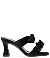 BCBGeneration Ramira Crushed Velvet Bow Slides