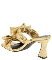 BCBGeneration Ramira Metallic Bow Slides