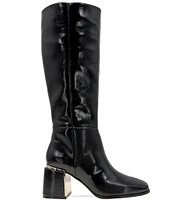 BCBGeneration Seena Patent Block Heel Tall Boots