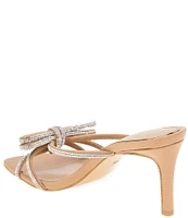 BCBGeneration Selma Rhinestone Bow Dress Slides