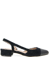 BCBGeneration Tillie Boucle Cap Toe Sling Pumps