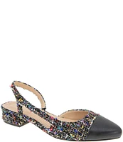 BCBGeneration Tillie Boucle Cap Toe Sling Pumps