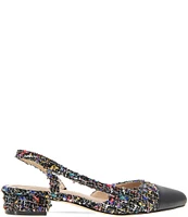 BCBGeneration Tillie Boucle Cap Toe Sling Pumps