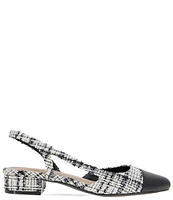 BCBGeneration Tillie Boucle Cap Toe Slingback Pumps