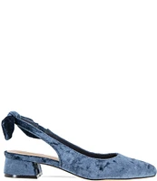 BCBGeneration Torna Velvet Slingback Bow Back Pumps