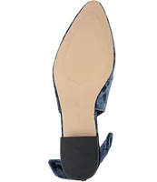 BCBGeneration Torna Velvet Slingback Bow Back Pumps