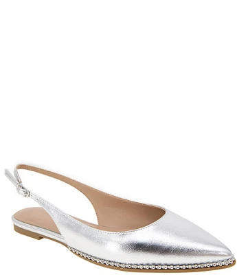 BCBGeneration Valerie Metallic Slingback Flats