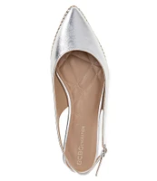 BCBGeneration Valerie Metallic Slingback Flats