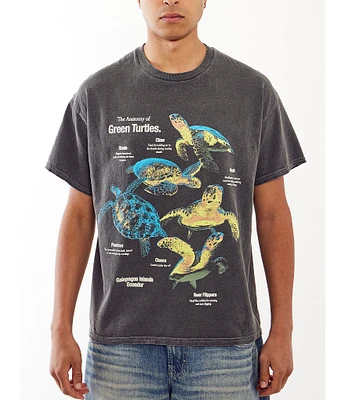 BDG Urban Outfitters Anatomy Turtles Short Sleeve Graphic T-Shirt