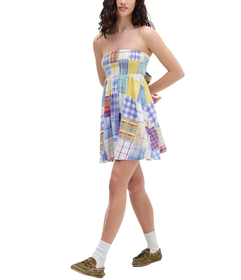 BDG Urban Outfitters Aurora Sleevleess Patchwork Minidress