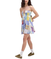 BDG Urban Outfitters Aurora Sleevleess Patchwork Minidress