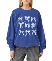 BDG Urban Outfitters Bows Fleece Sweatshirt