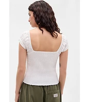 BDG Urban Outfitters Cameron Flutter-Sleeve Blouse