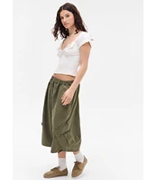 BDG Urban Outfitters Cameron Flutter-Sleeve Blouse
