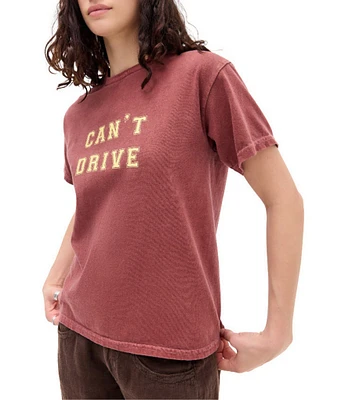 BDG Urban Outfitters Can't Drive Relaxed Short Sleeve T-Shirt