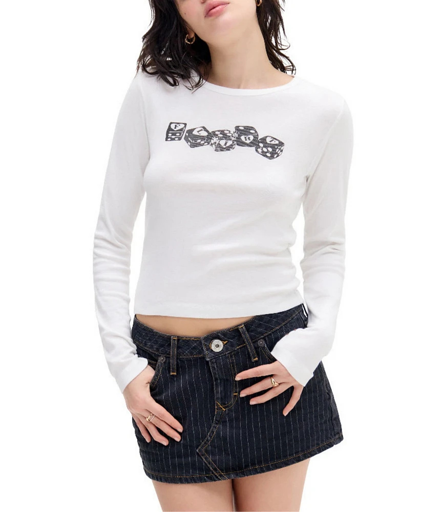 BDG Urban Outfitters Flirt Long Sleeve T-Shirt