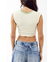 BDG Urban Outfitters Short Sleeve Fitted Crop Top