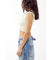 BDG Urban Outfitters Short Sleeve Fitted Crop Top