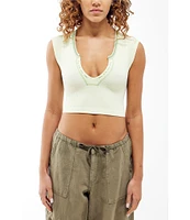 BDG Urban Outfitters Short Sleeve Fitted Crop Top